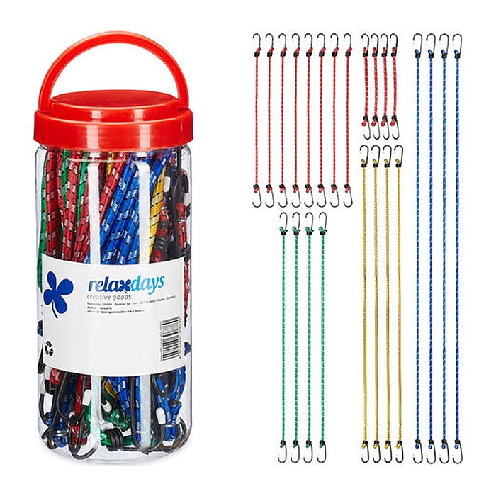 relaxdays Spanngurt 26,5 - 93,0 cm, 24 St.