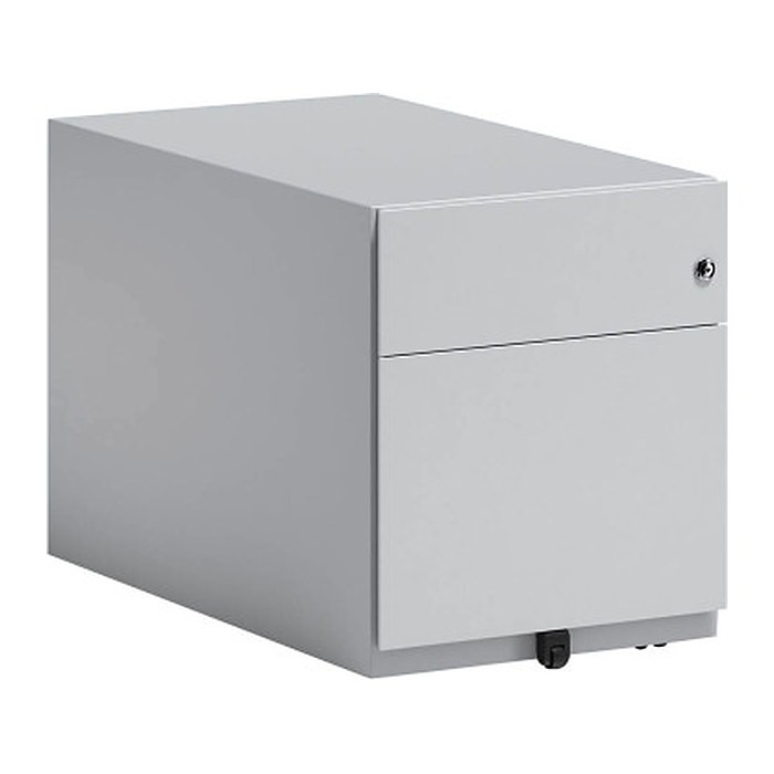 BISLEY Note Rollcontainer lichtgrau 2 Auszüge 42,0 x 77,5 x 49,5 cm