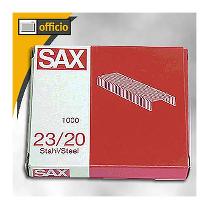 sax design Heftklammern 23/20, 1.000 St.