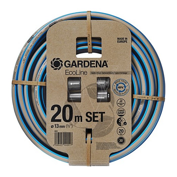 Gardena EcoLine Schlauch 13 mm (1/2") 20 m mit Systemteilen