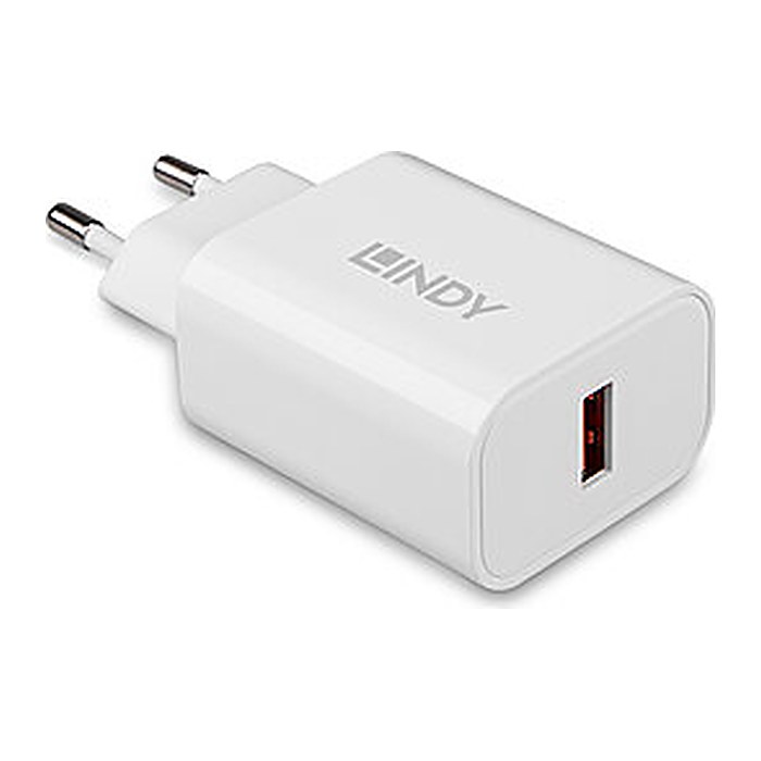LINDY USB Typ A Charger 18W, weiß