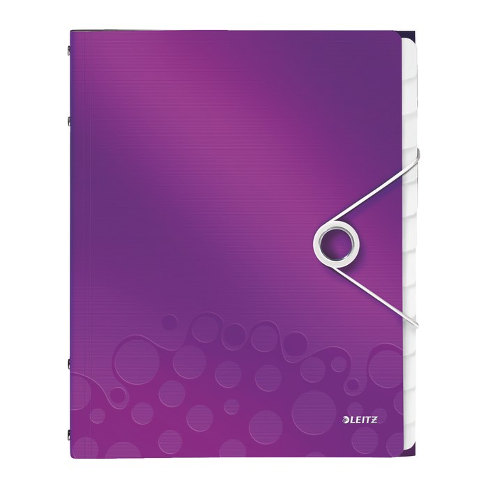 LEITZ Ordnungsmappe WOW 4634 12 Fächer violett, 1 St.