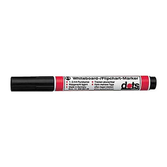dots Whiteboard-Marker schwarz 1,5 - 3,0 mm, 4 St.