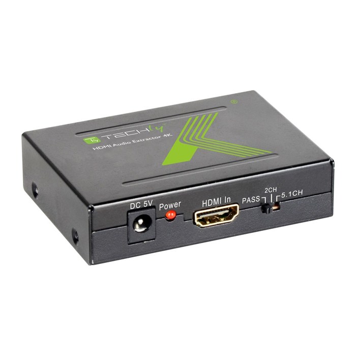 Techly HDMI Audio-Extractor auf Toslink und RCA