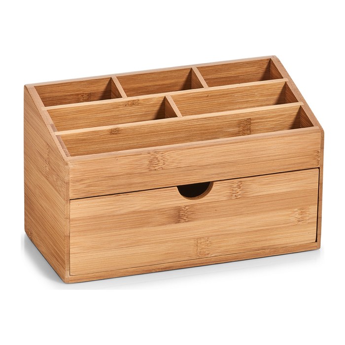 Zeller Schreibtisch-Organizer natur Bambus 6 Fächer 25,4 x 12,5 x 15,0 cm