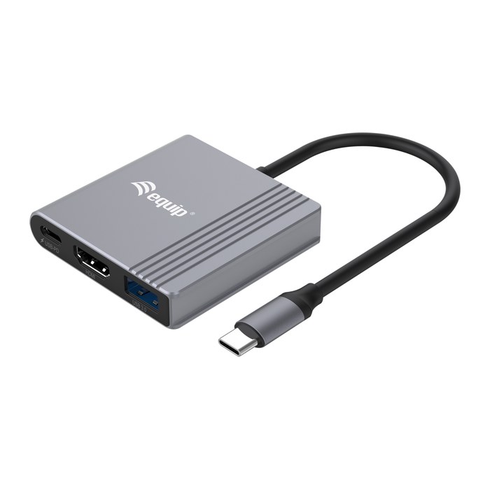 Equip Dock 3-1 USB-C->HDMI,USB-A,100W USB-C 0.25m