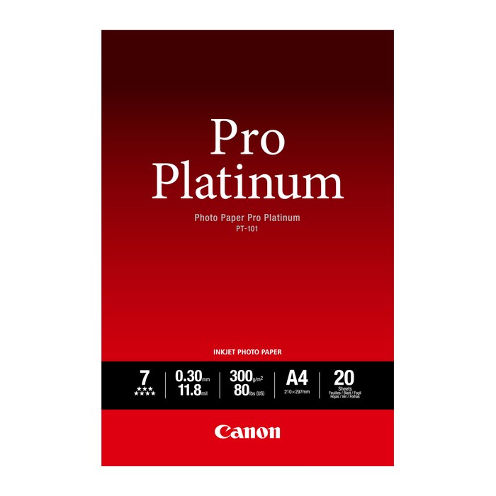 Canon Fotopapier PT-101 DIN A4 glänzend 300 g/qm 20 Blatt