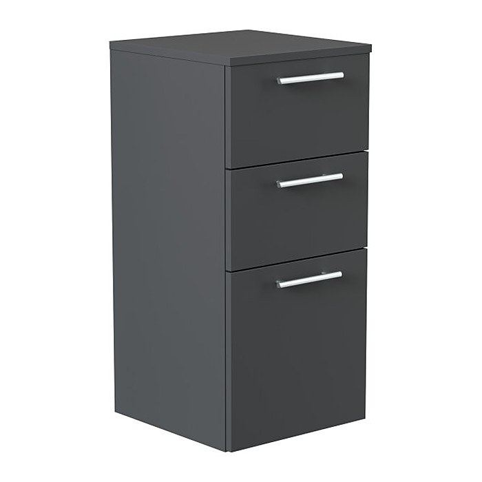 POSSEIK Bad-Hängeschrank 75 grafit 36,8 x 35,2 x 75,0 cm