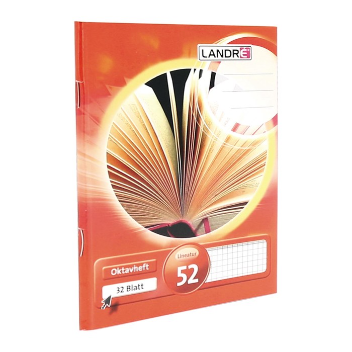 LANDRE Oktavheft A6 32 Blatt 70 g/qm Lineatur 22