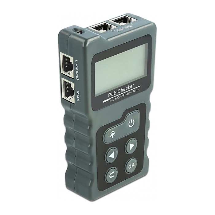 DELOCK LCD Kabeltester RJ45 / PoE / DC