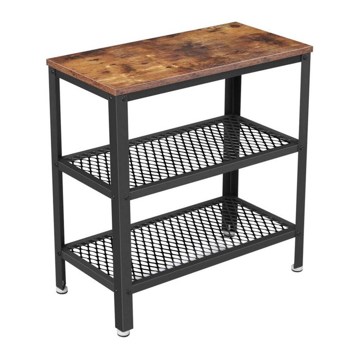 VASAGLE Beistelltisch rechteckig Spanplatte braun 60,0 x 30,0 x 60,0 cm, 1 St.