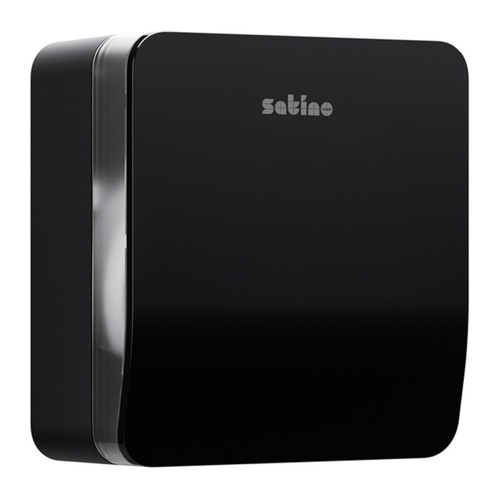 Satino Toilettenpapierspender HYGINITY S JT1 System 333405 schwarz Kunststoff, 1 St.