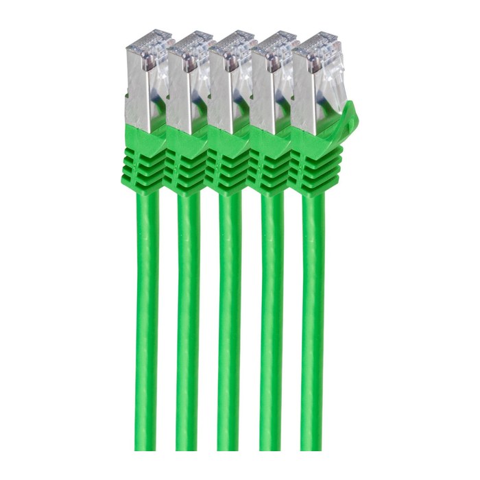 Shiverpeaks RJ45 Patchkabel S/FTP, Cat7 VE5, 5m grün