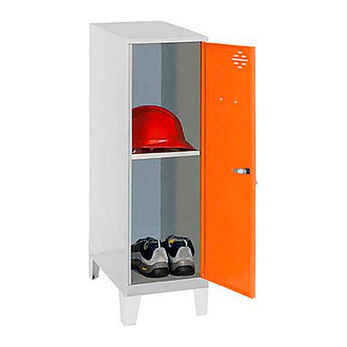 Simonrack Spind SIMONLOCKER DISM grau, orange 8425437120725, 1 Schließfach 30,0 x 50,0 x 101,5 cm