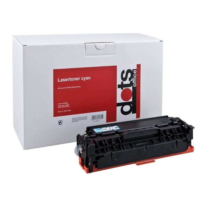 dots cyan Toner kompatibel zu HP 304A (CC531A)