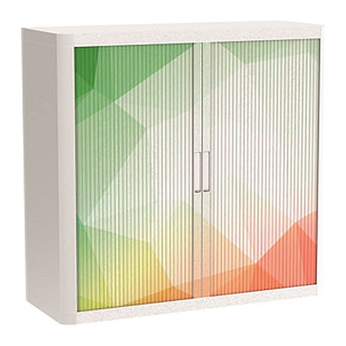 PAPERFLOW easyOffice Business Rollladenschrank 62208 2 Fachböden 110,0 x 41,5 x 104,0 cm