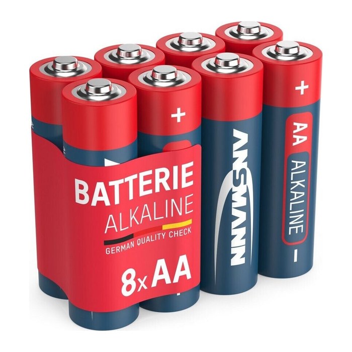 ANSMANN Batterien Red Alkaline Alkali-Mangan Mignon AA 1,5 V, 8 St.