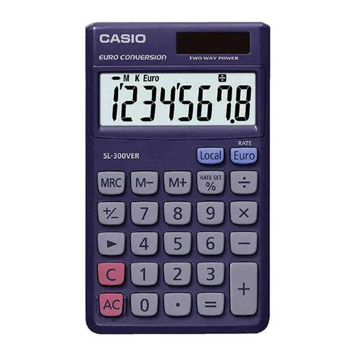 CASIO SL-300VERA Taschenrechner dunkelblau