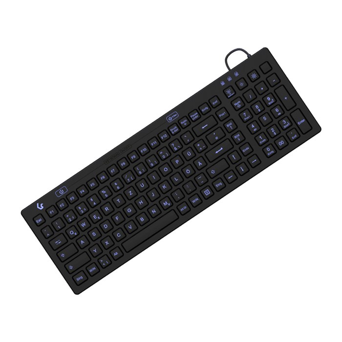 KeySonic Industrietastatur IP68 KSK-6031INEL-B DE Schwarz
