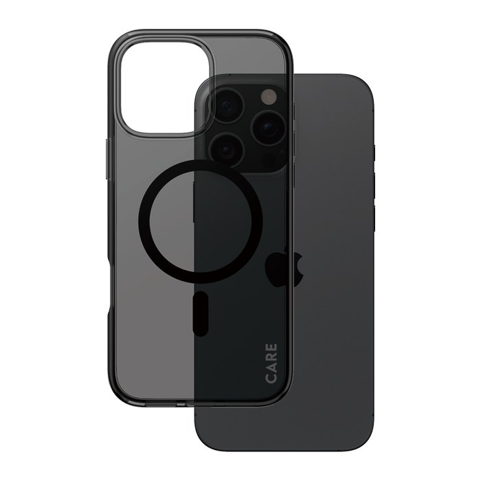 CARE by PanzerGlass® SMOKEY CASE Handy-Cover für Apple iPhone 16 Pro Max schwarz