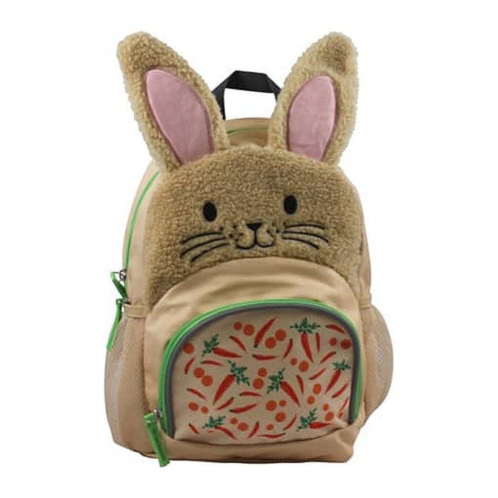 DONAU Kindergartenrucksack Hase Kunstfaser braun