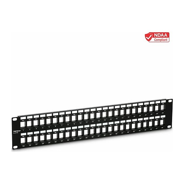 TRENDnet Patchpanel 48-Port leer Keystone 19" 2U