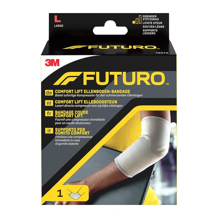 FUTURO™ Ellenbogenbandage Comfort Lift 76579DABI, Gr. L grau 28,0-30,5 cm, 1 St.