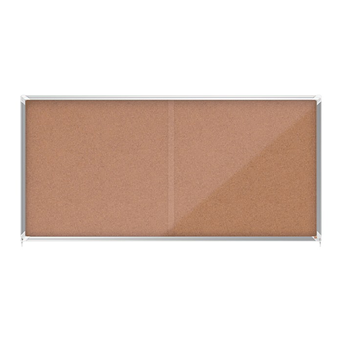 nobo Schaukasten silber 27x DIN A4 200,0 x 6,3 x 97,0 cm, 1 St.