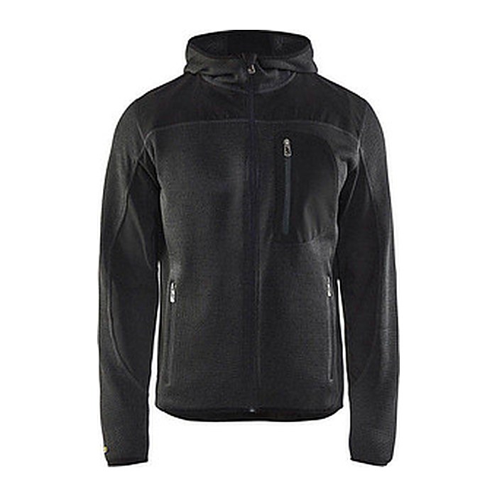 BLAKLÄDER® Herren Strickjacke 4930 dunkelgrau/schwarz Größe 3XL