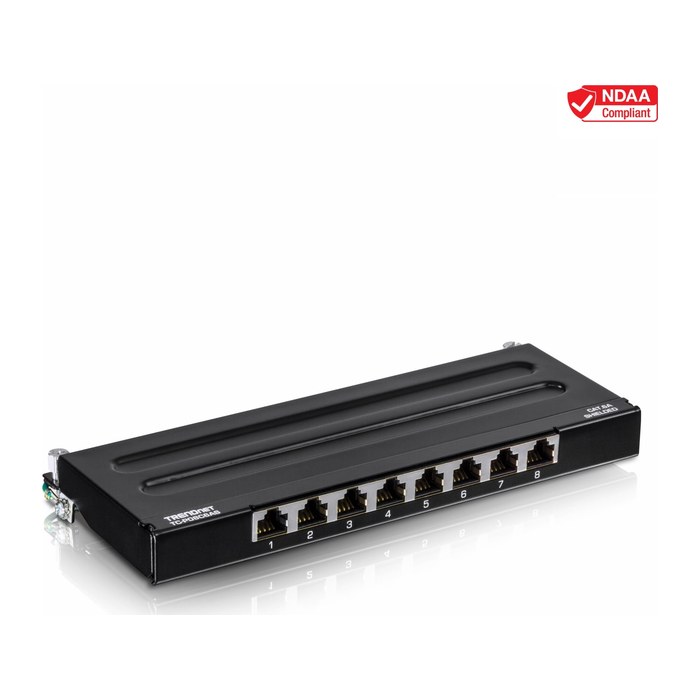 TRENDnet Patchpanel 8-Port Cat6A geschirmt Wall Mount