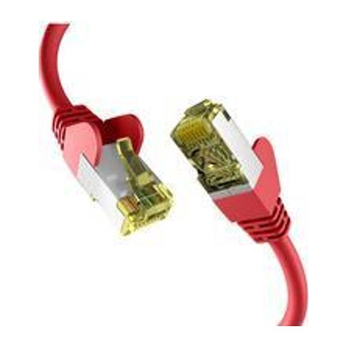EFB RJ45 Patchkabel S/FTP Cat.6a PIMF 7.50m rot