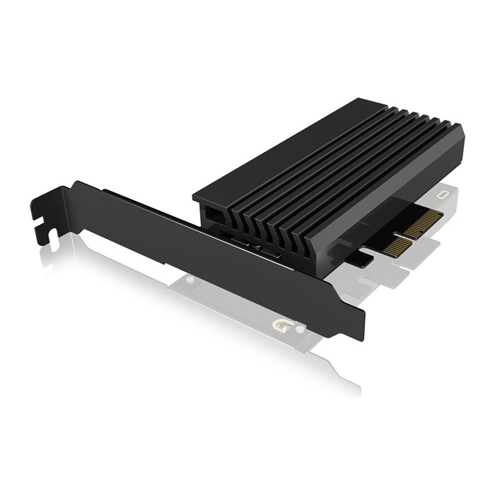 RaidSonic ICY BOX® IB-PCI214M2-HSL M.2 NVMe/PCIe 4.0 SSD-Adapter, 1 St.