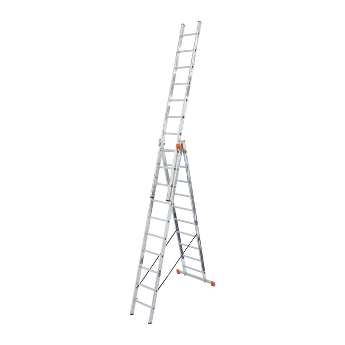 KRAUSE Vielzweckleiter MONTO Tribilo silber 3x 10 Sprossen, H: 297,0 cm