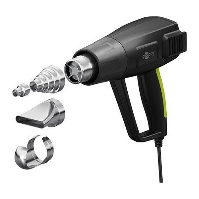 goobay Premium Heißluftfön-Set 1.500 W
