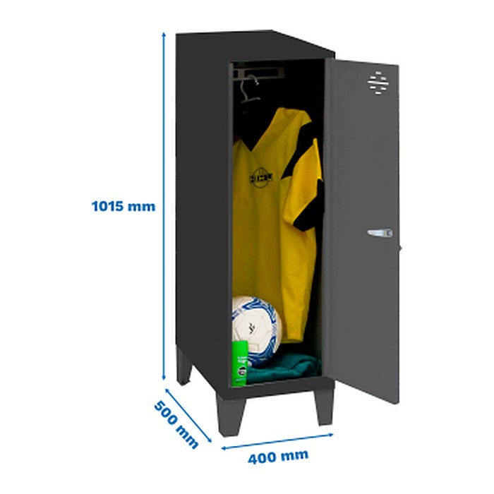Simonrack Spind SIMONLOCKER DISM anthrazit 8425437121654, 1 Schließfach 40,0 x 50,0 x 101,5 cm