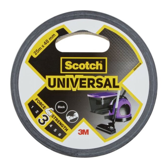Scotch Universal Gewebeband schwarz 48,0 mm x 25,0 m 1 Rolle