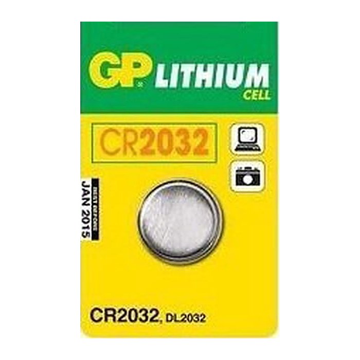 GP Knopfzellen CR2032 Lithium 3,0 V, 5 St.