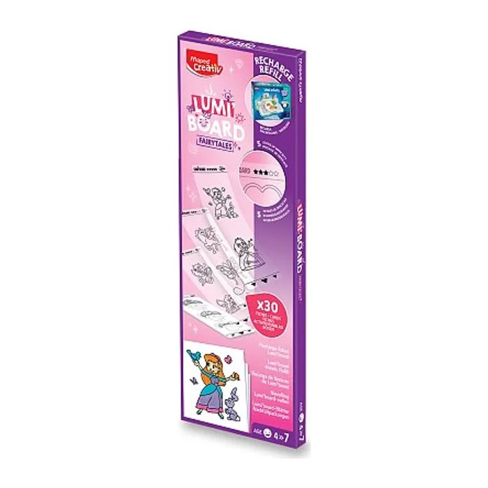 Maped® Creativ Vorlagen für Zeichenprojektor LUMI'BOARD Märchen rosa