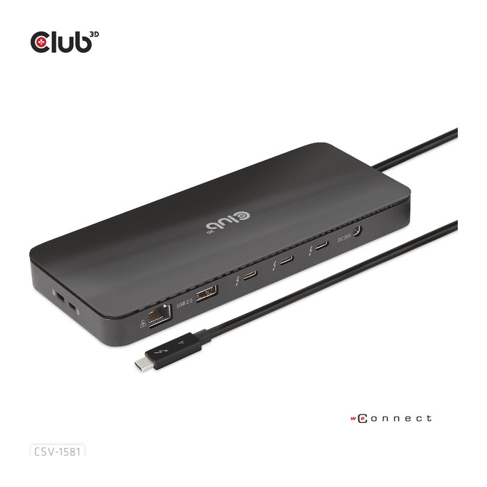 Club3D Thunderbolt4 11-in-1 Dockingstation 2 Displays St/Bu retail