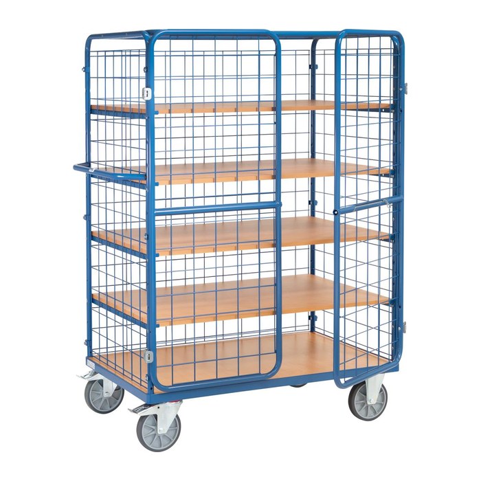 fetra Etagenwagen 8583-3DE blau 83,0 x 136,9 x 180,0 cm