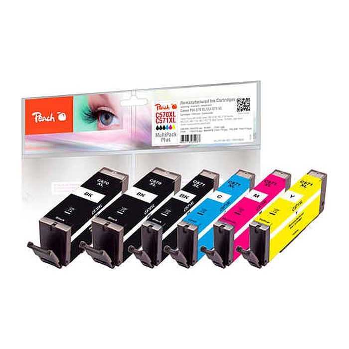 Peach Patrone Canon PGI-570XL/ CLI-571XL MultiPack Plus remanufactured