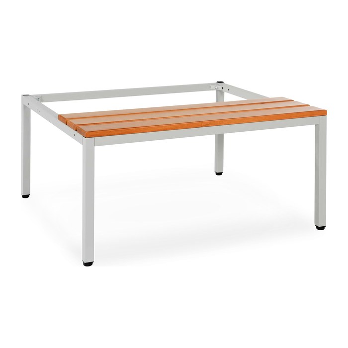Sitzbank "Design" – Untergestell für Spinde (1185 x 800 x 400 mm)