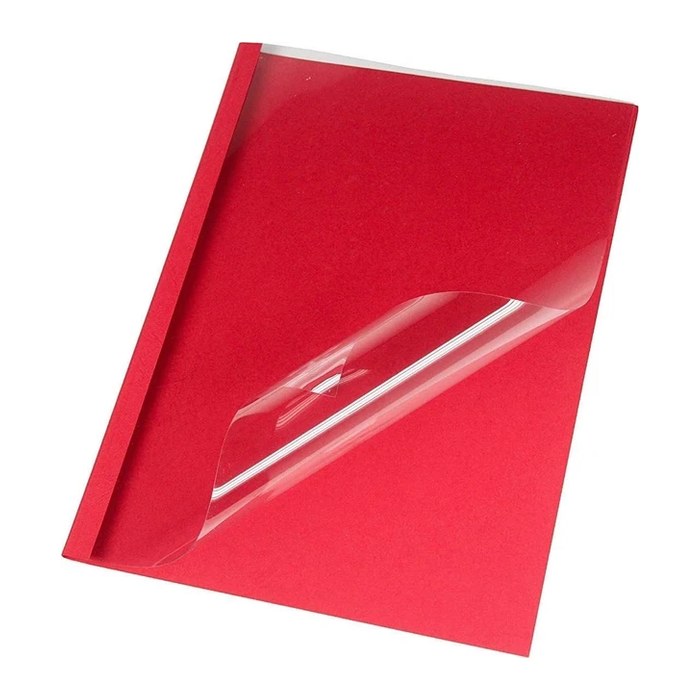 LMG Thermo-Bindemappen rot Lederkarton für 15 - 20 Blatt, 50 St.