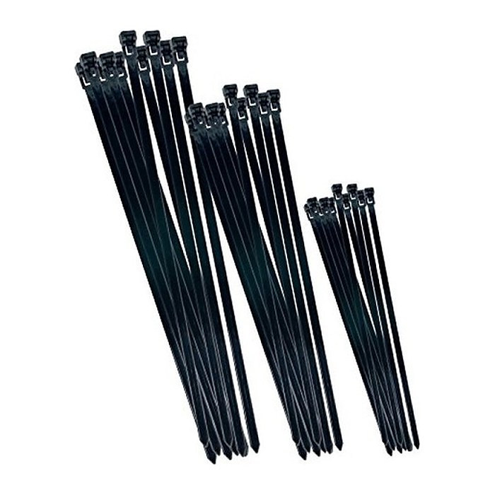CON:P Kabelbinder-Set schwarz, 75 St.