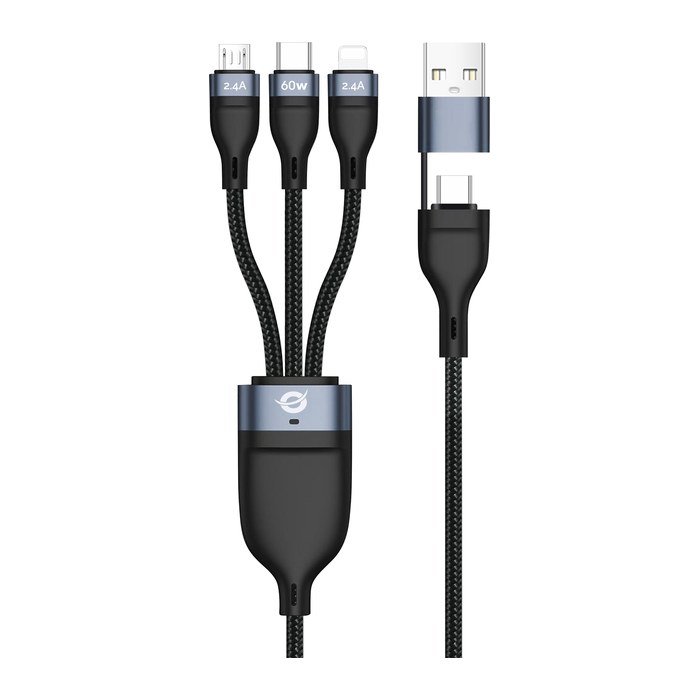 CONCEPTRONIC Kabel USB-C/-A3.0->C/MicroB/+ 480Mbs 1.50m sw