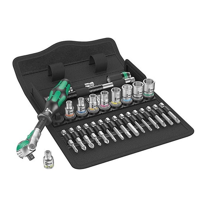 Wera Umschaltknarren-Set 8100 SA 6 Zyklop Speed 05004016001 28-tlg.