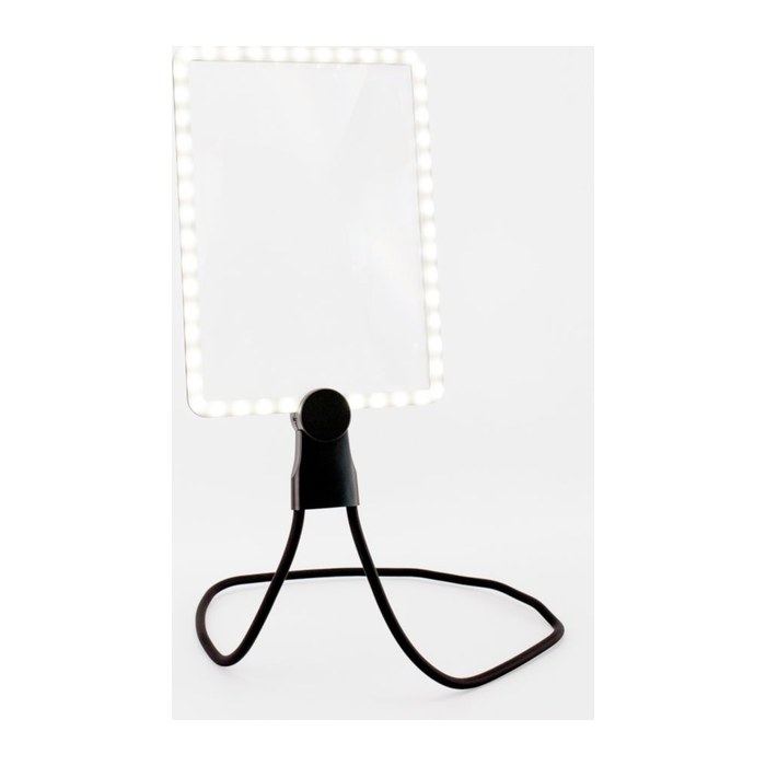REALPOWER LED-Lupe HL-1,rechteckige LED-Leselupe zum umhänge