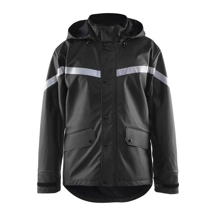 BLAKLÄDER® unisex Regenjacke 4305 schwarz Größe XL