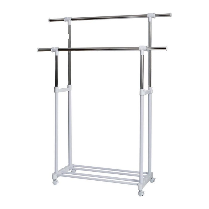 LOVE !T STORE !T Rollgarderobe 670124 weiß Metall ohne Haken 90,0 - 134,0 x 98,0 - 168,0 cm, 1 St.