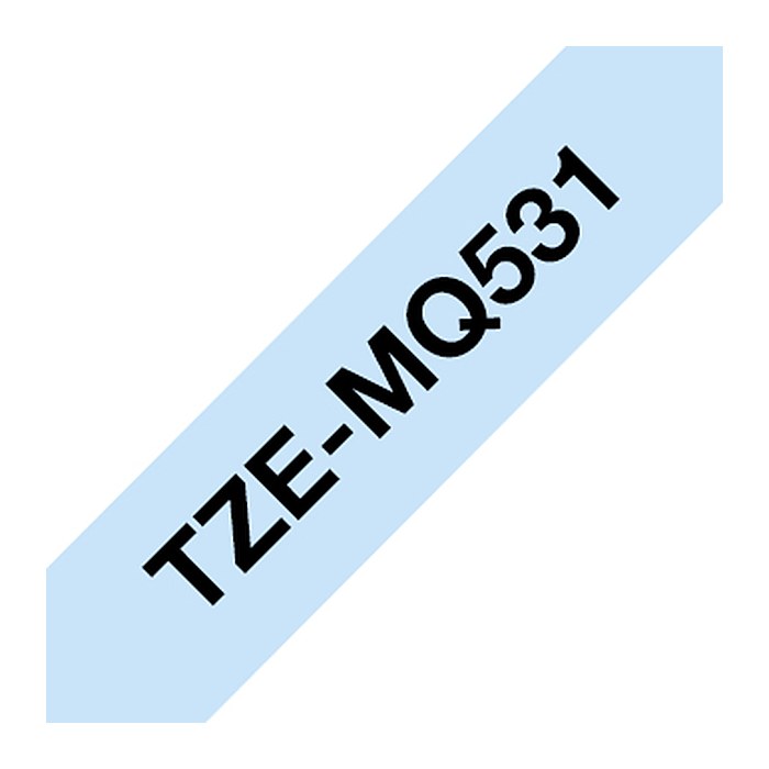 brother Schriftband TZe-MQ531 TZEMQ531, 12 mm, schwarz auf blau, 1 St.